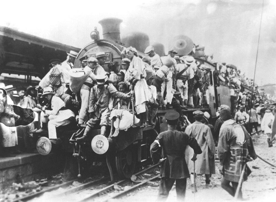 1923年日本的鐵道。 圖／美聯社
