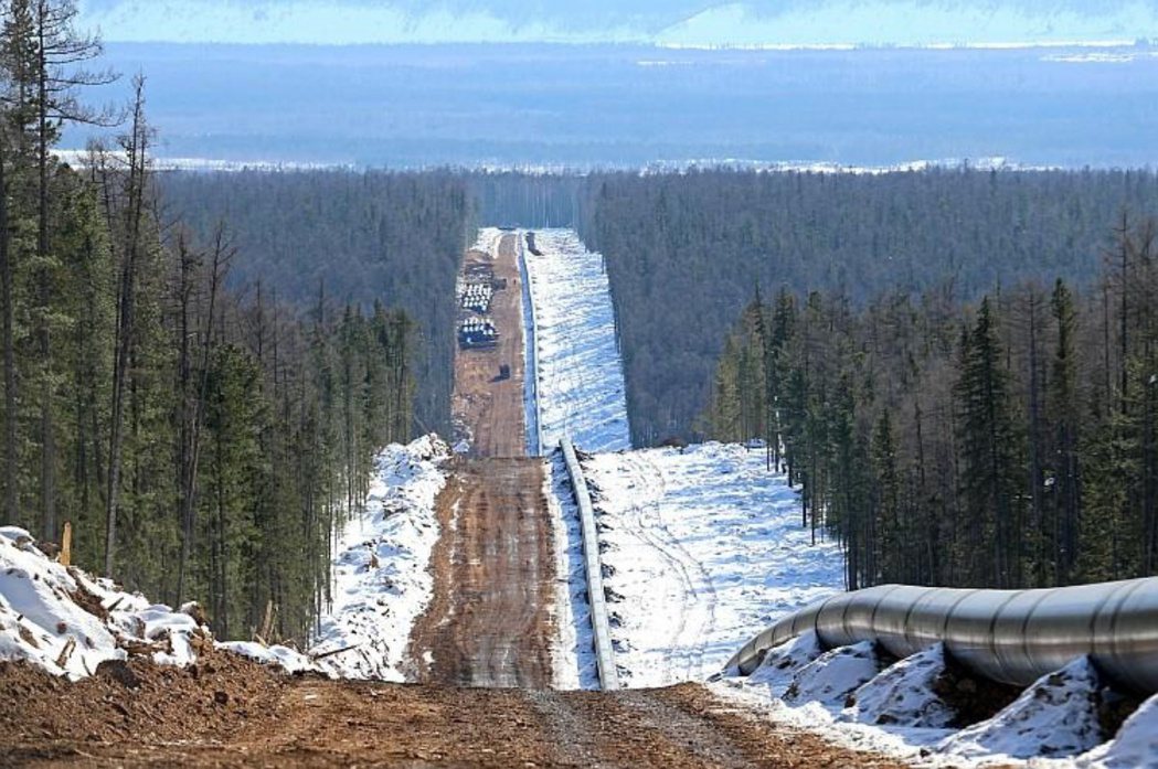 西伯利亞力量管線。 圖／俄羅斯天然氣工業公司