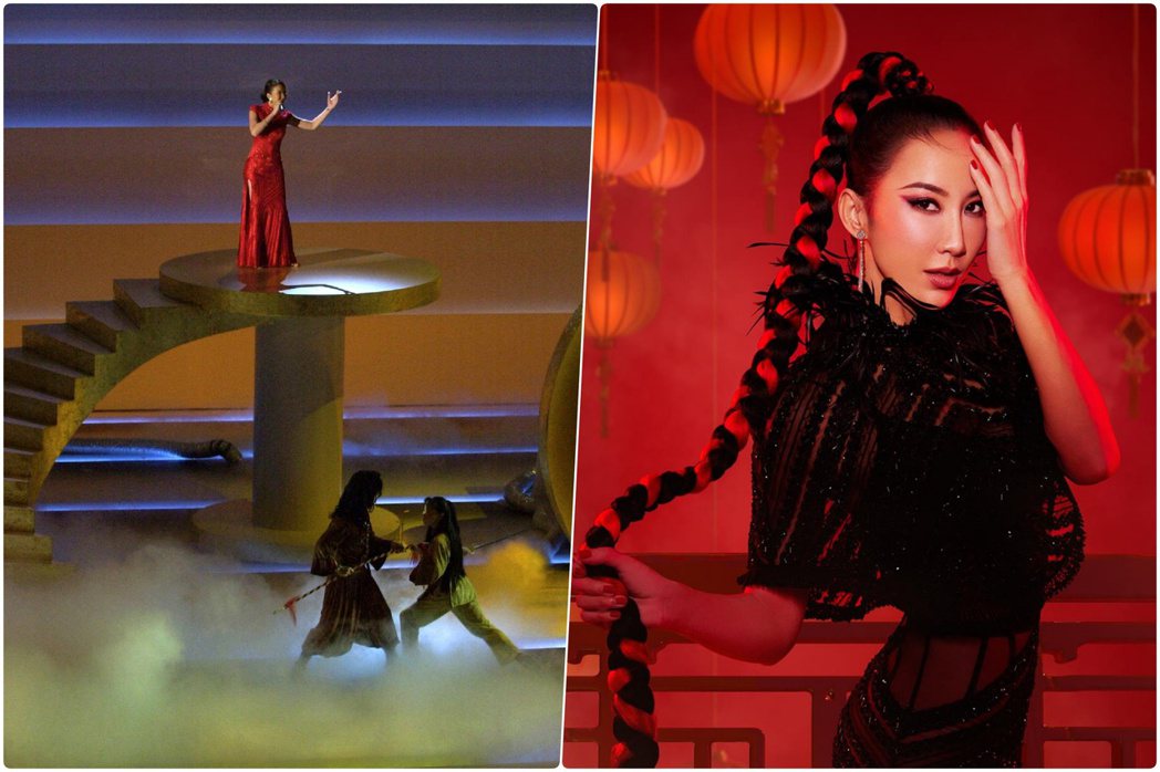 看到在台灣紅極一時的歌手李玟，能在國際舞台上唱《臥虎藏龍》主題曲...一切看起來...