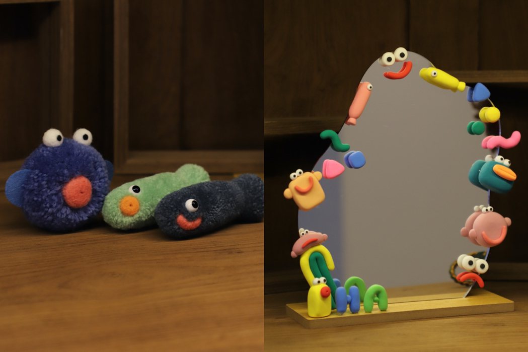 創意DIY將Lucas作品的可愛萌獸變成日常生活物件(左為蓬蓬貓線球，右為造型輕...