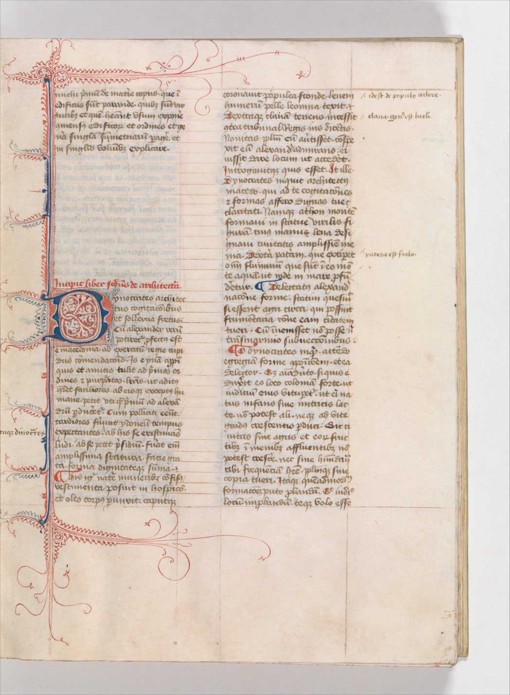 1400至1450年之間，維特魯威的《建築十書》手稿。 圖／The Metrop...