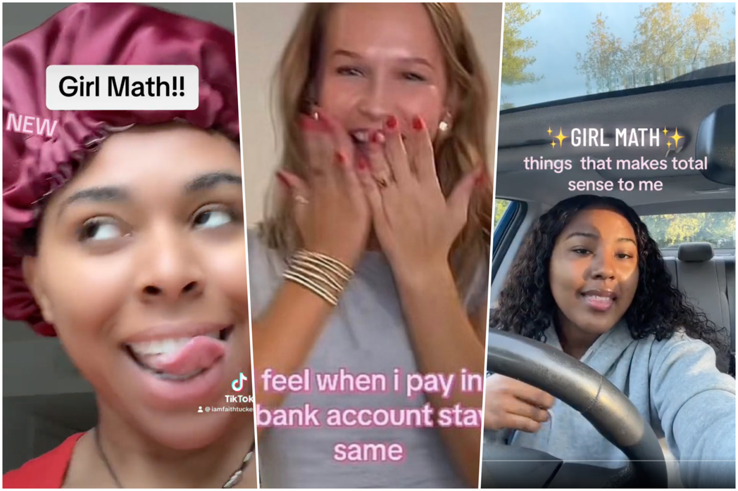 TikTok社群上流行#girlmath標籤，這是一些年輕女孩用幽默的方式，描述...
