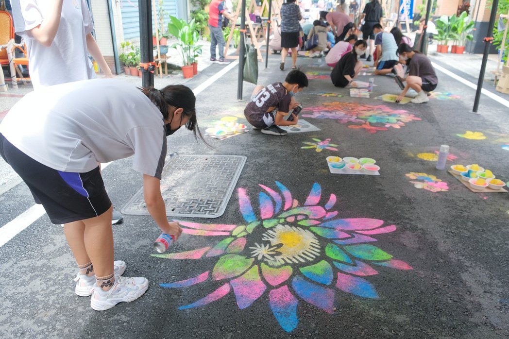街道彩繪共創。圖｜台灣好基金會提供