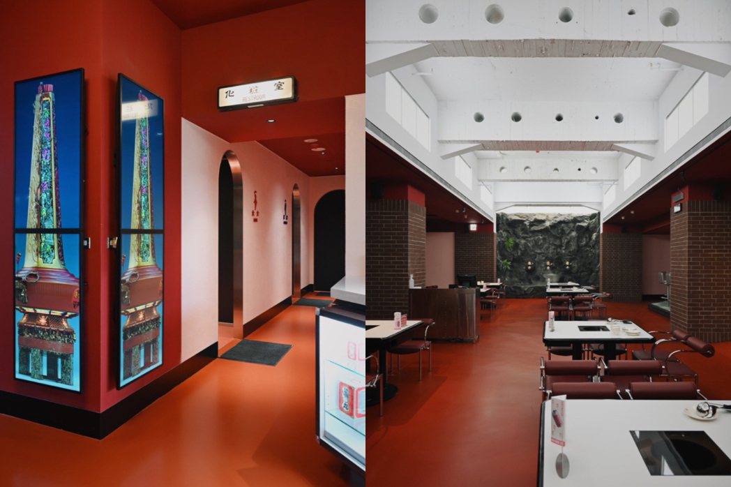 由3D藝術家Dorairolg(黃海恩)創作的「超現實火鍋古物」（左），營造餐廳...