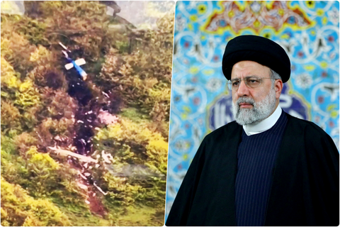 伊朗總統萊希5月19日乘直升機，不幸墜機身亡。 圖／法新社、路透社