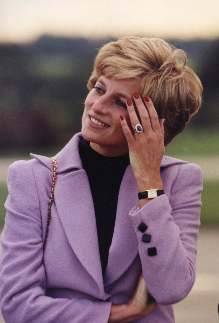 黛安娜王妃（Princess Diana）亦擁有一只坦克腕表。© Sipa Im...
