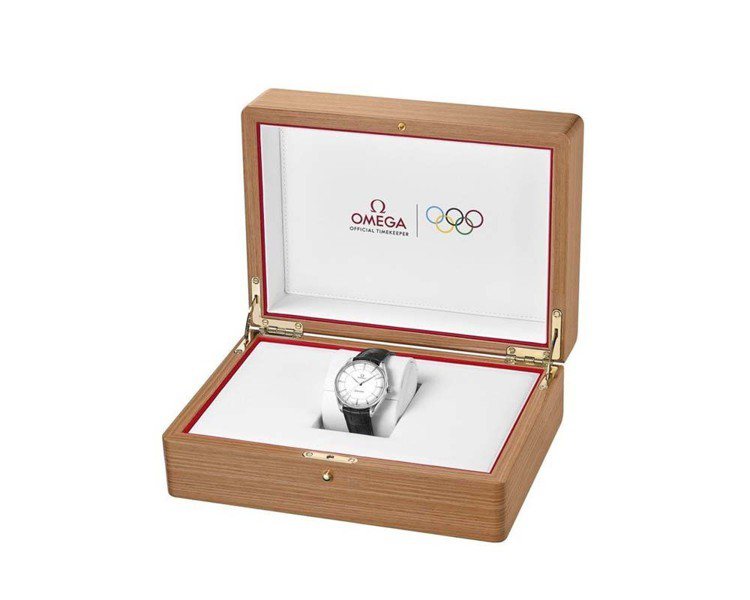 每一款海馬系列黃金典藏奧運腕表都有獨特的盒裝。圖／OMEGA提供