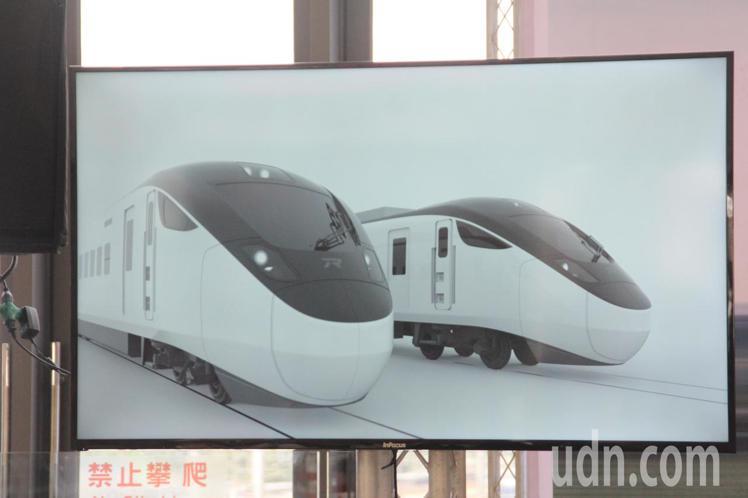 台鐵新採購的城際列車，採黑白極簡風設計，很有科技感。記者王燕華／攝影