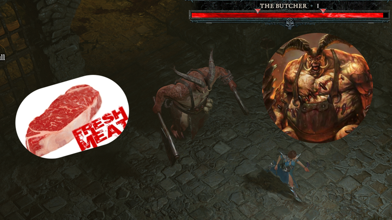 新鮮的肉！《暗黑破壞神4》兩等玩家地下城遇屠夫突襲 打完只掉白裝