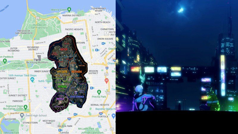 《電馭叛客2077》夜城有多大？網友測量約1/5舊金山規模 從南到北要走2小時