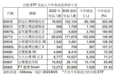 台股 ETF 新增受益人數逼近百萬 00919今年成長503%、人氣最旺