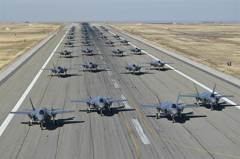 美空軍首次F35戰機「大象漫步」軍演 中俄無法企及