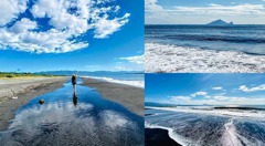 宜蘭看海秘境！ 「壯圍無人沙灘」玩拍隱藏版天空之鏡，擁碧藍海天一色絕美海景