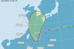 軒嵐諾颱風將重整腳步 周六距離台灣最近 留意豪雨威脅