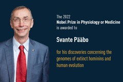 諾貝爾醫學獎出爐 瑞典遺傳學家發現滅絕人類基因獲獎