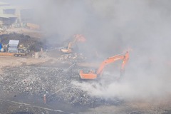 桃園虎頭山垃圾掩埋場大火 環保局籲戴口罩、減少外出