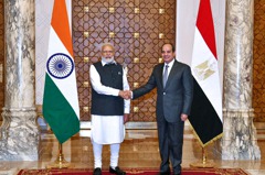莫迪訪開羅 印埃雙邊關係提升至戰略合作夥伴關係
