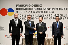 共同聲明協助烏重建 日本、烏克蘭經濟復興會議首度召開