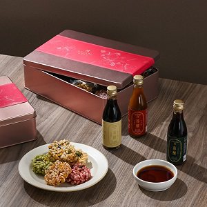 【暮朝食粹】小暮釀手作醬油醬香米餅禮盒-扶桑花