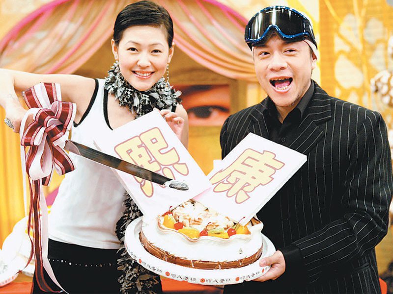 綜藝節目「康熙來了」主持人小S（左）和蔡康永。（歷史照片）
 報系資料照片