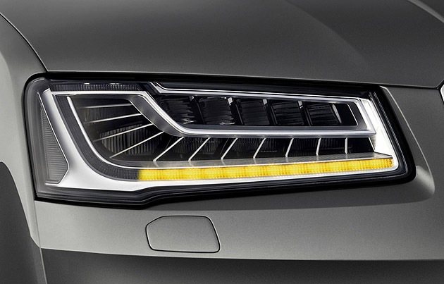 A8新頭燈即將在法蘭克福首演。 Audi