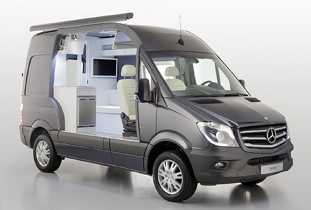 Sprinter Caravan Concept是以高頂版的Sprinter為基...