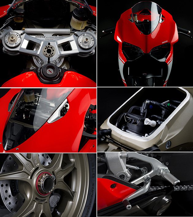 五百台限量，細節也可看到材質的不同。 Ducati