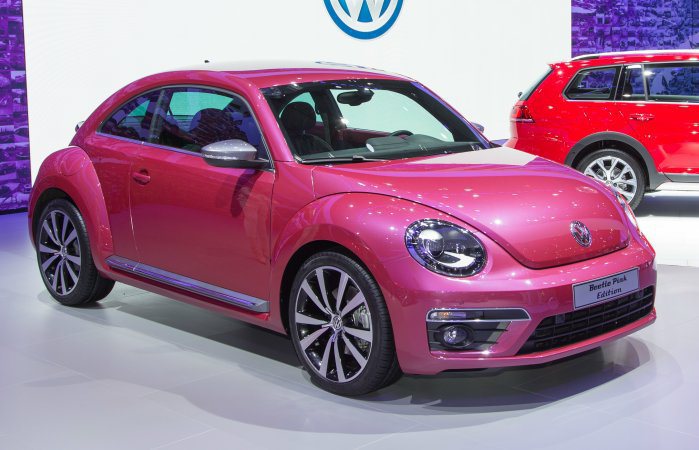 多數女性朋友喜愛的粉紅配色，造型相當可愛。 Volkswagen提供