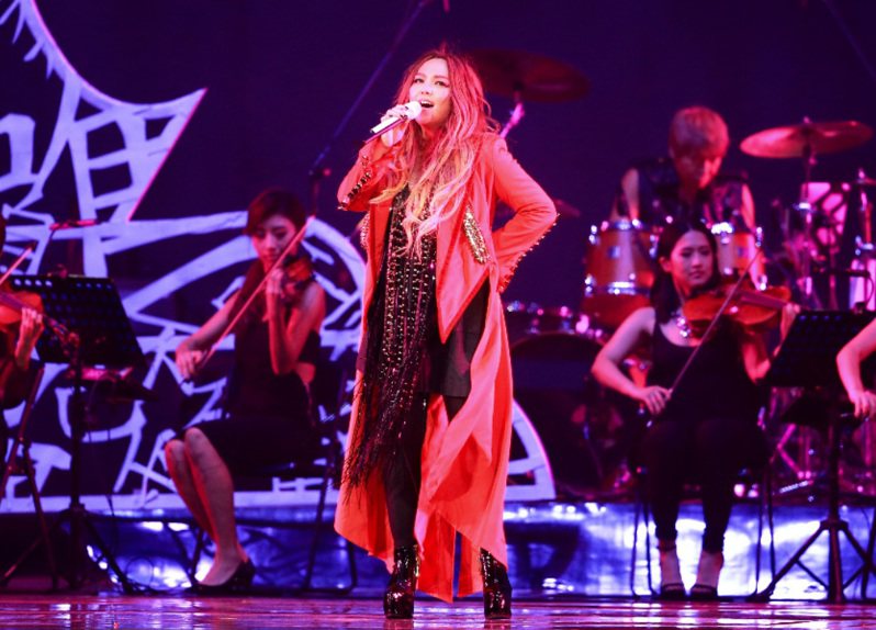張惠妹「烏托邦世界巡城演唱會」在台北小巨蛋開唱。 報系資料照片