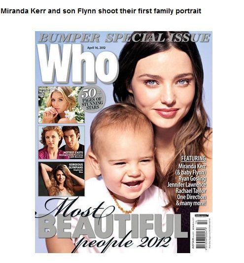 名模米蘭達柯爾被澳洲雜誌選為2012年最美麗人士。圖／擷取自Who magazine官網