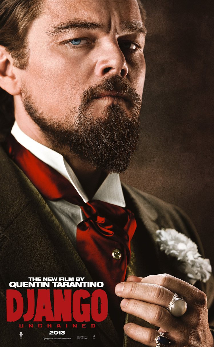 2013上映的《決殺令》海報正式出爐，李奧納多超濃密的大鬍子look又再次帶來令人驚喜的螢幕新形象。圖／擷取自scannain.com