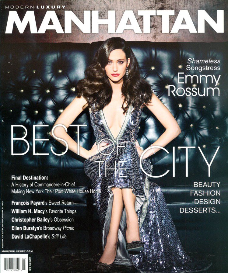 在2011年開播的影集無恥家庭（Shameless）爆紅後，艾美羅森再度翻紅，圖為她最近登上曼哈頓雜誌封面。圖／達志影像