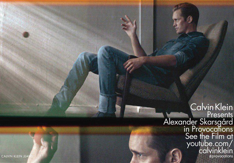 亞歷山大史卡斯加是Calvin Klein男香ENCOUNTER的代言人，以及2013春季微電影廣告男主角。圖／CK提供