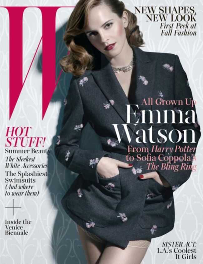 艾瑪華森登上W Magazine封面，再度挑戰與過去不同形象的復古風格。圖；文／美麗佳人