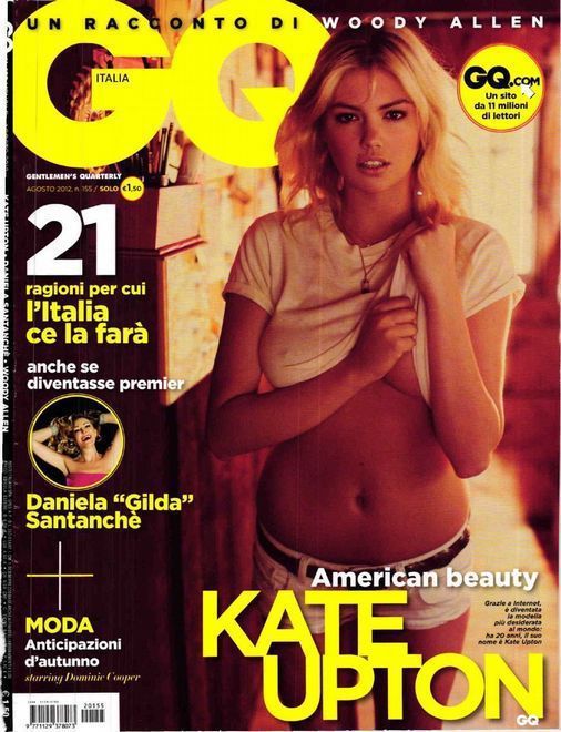 凱特阿普頓登義大利《GQ》封面。圖/GQ提供
