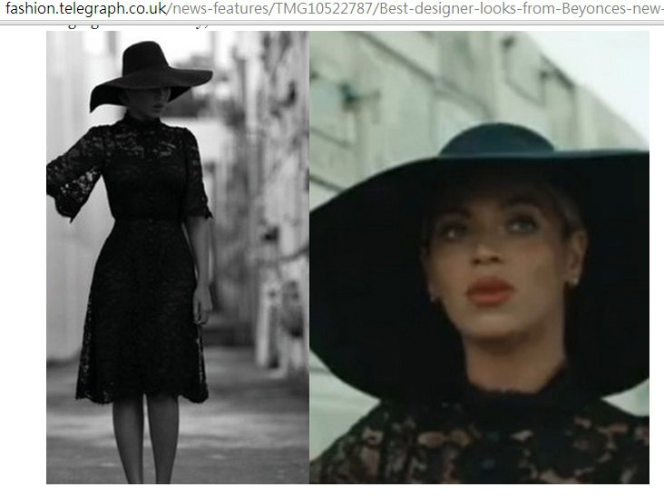 套上 Dolce & Gabbana 的 2013 秋冬系列蕾絲洋裝，搭配大頂黑帽子，散發出古典淑女的優雅氣息。圖／擷取自telegraph.co.uk