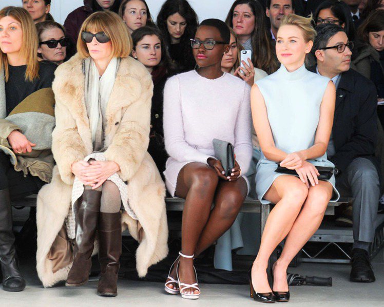 露琵塔妮詠奧參加了Calvin Klein秋冬時尚秀。圖／Calvin Klein提供
