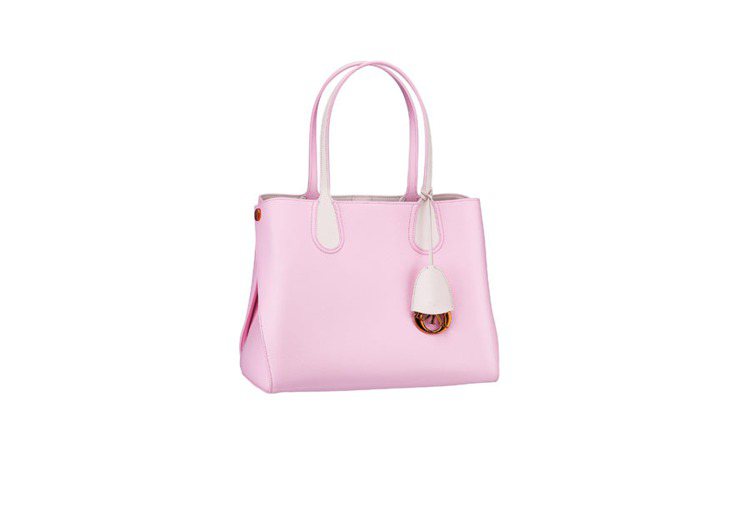 2014春夏Dio r Addict 淺粉色購物袋。圖／Dior提供