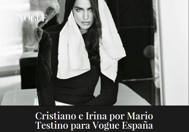 伊蓮娜在Mario Testino 的鏡頭下展現出自信與自戀。圖／擷取自VOGUE官網