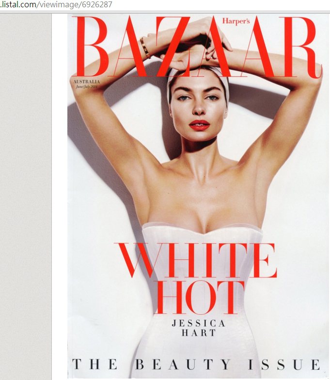 Jessica Hart 是許多時尚雜誌的封面常客。圖／擷取自listal.co...