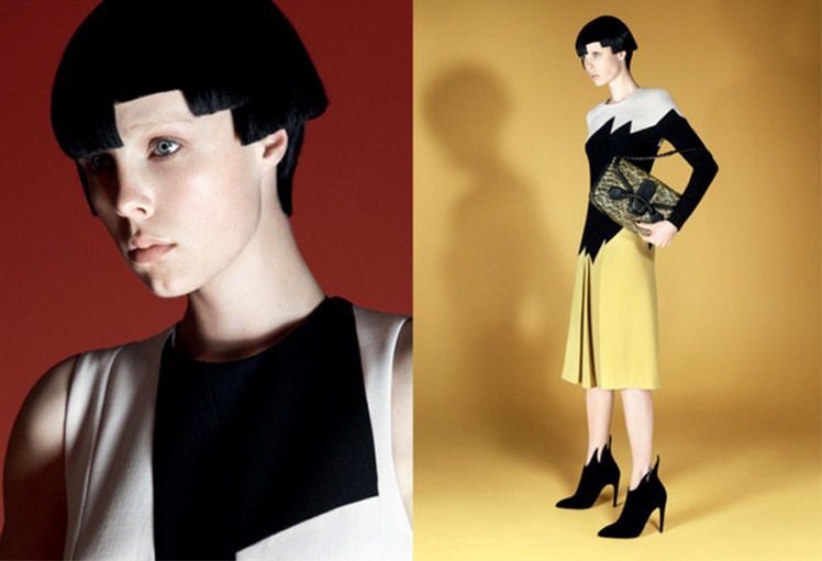 最新曝光的 Bottega Veneta 秋冬廣告中，Edie Campbell...