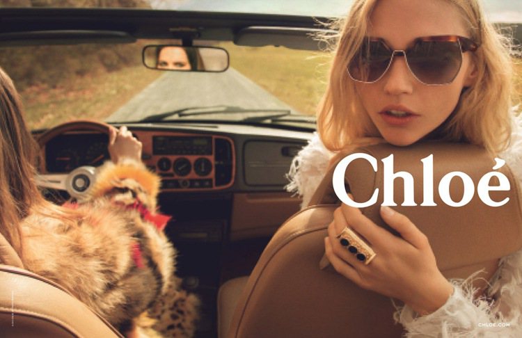 Chloé全新秋冬廣告邀請到Sasha Pivovarova擔綱廣告女主角。圖；文／美麗佳人