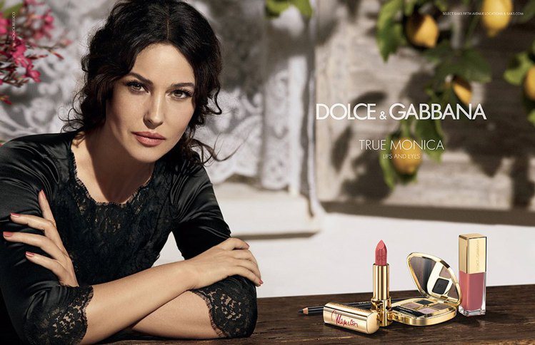 義大利女星莫妮卡貝魯奇 Dolce & Gabbana 彩妝系列於 20...