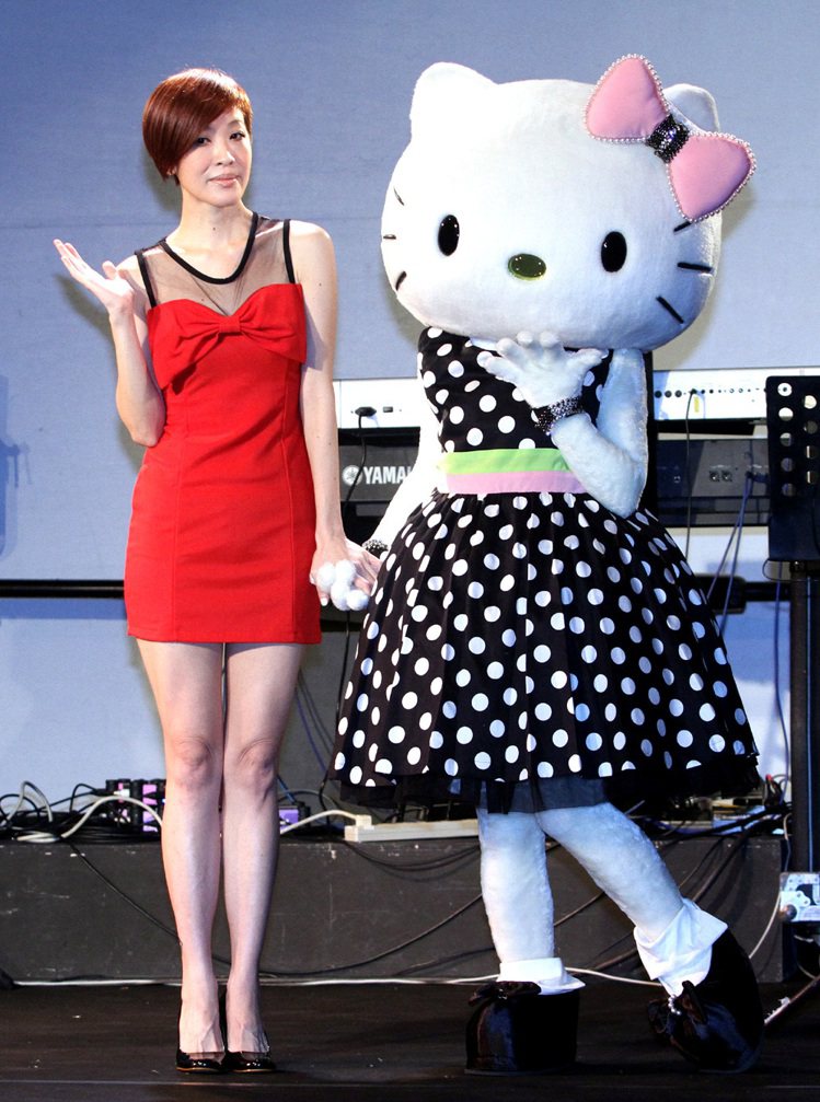 陳珊妮很喜歡Hello Kitty。記者潘俊宏／攝影
