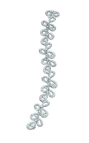 萬寶龍摩納哥葛莉絲王妃系列高級珠寶玫瑰花瓣鑽石手鍊，價格店洽。圖／萬寶龍提供