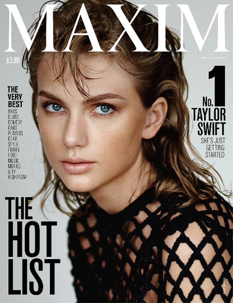 日前泰勒絲風光被《Maxim》雜誌選為年度百大性感女人冠軍。圖／擷自Maxim官...