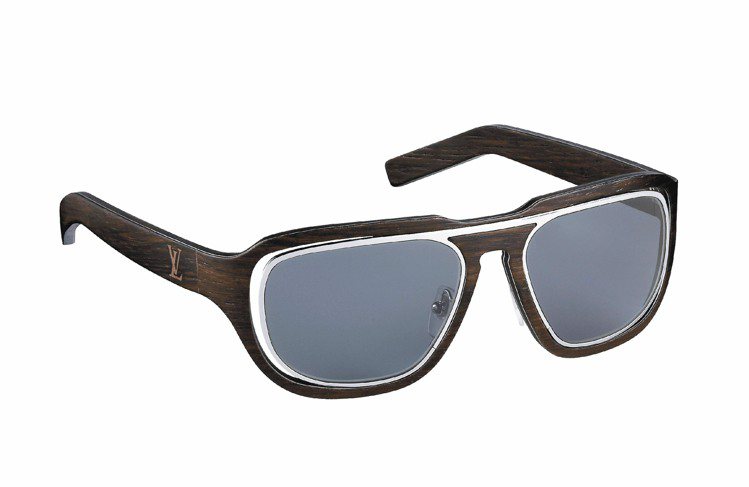 LV 男款Harrold木質金屬造型太陽眼鏡，63,500元。圖／LV提供