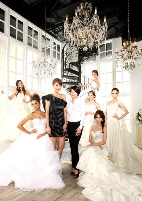 黃淑琦與好友賈永婕成立C.H Wedding，經營頂級婚紗品牌。記者陳立凱／攝影