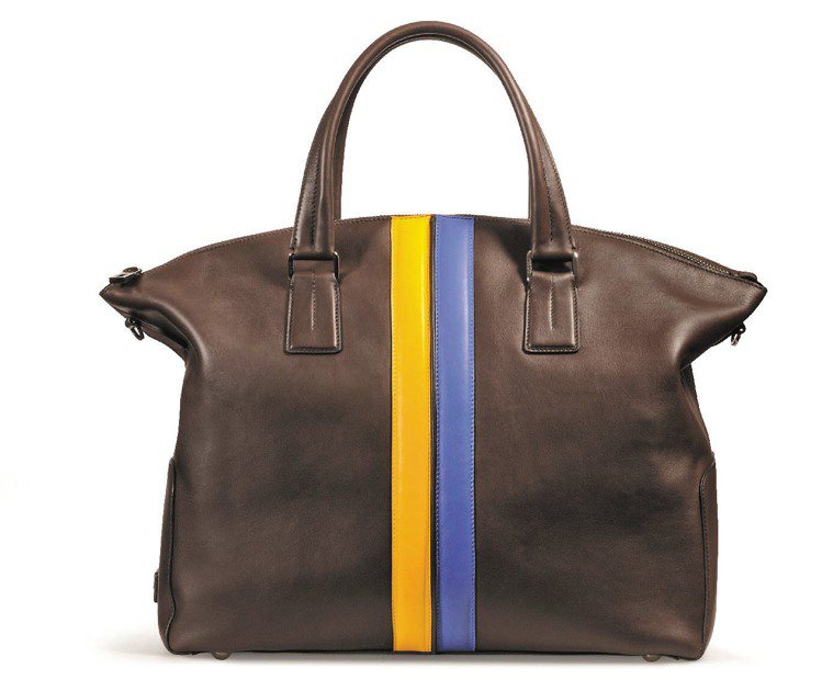 TOD'S雙色飾條手提包，62,800元。圖／迪生提供
