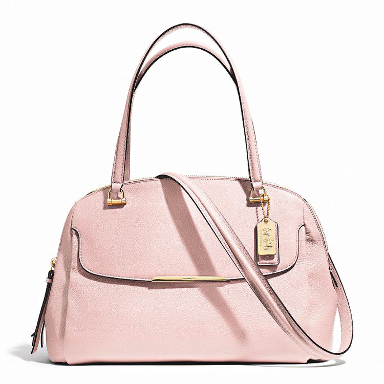 COACH Madison Georgie手提包粉嫩俏麗，售價20,800元。圖／COACH提供